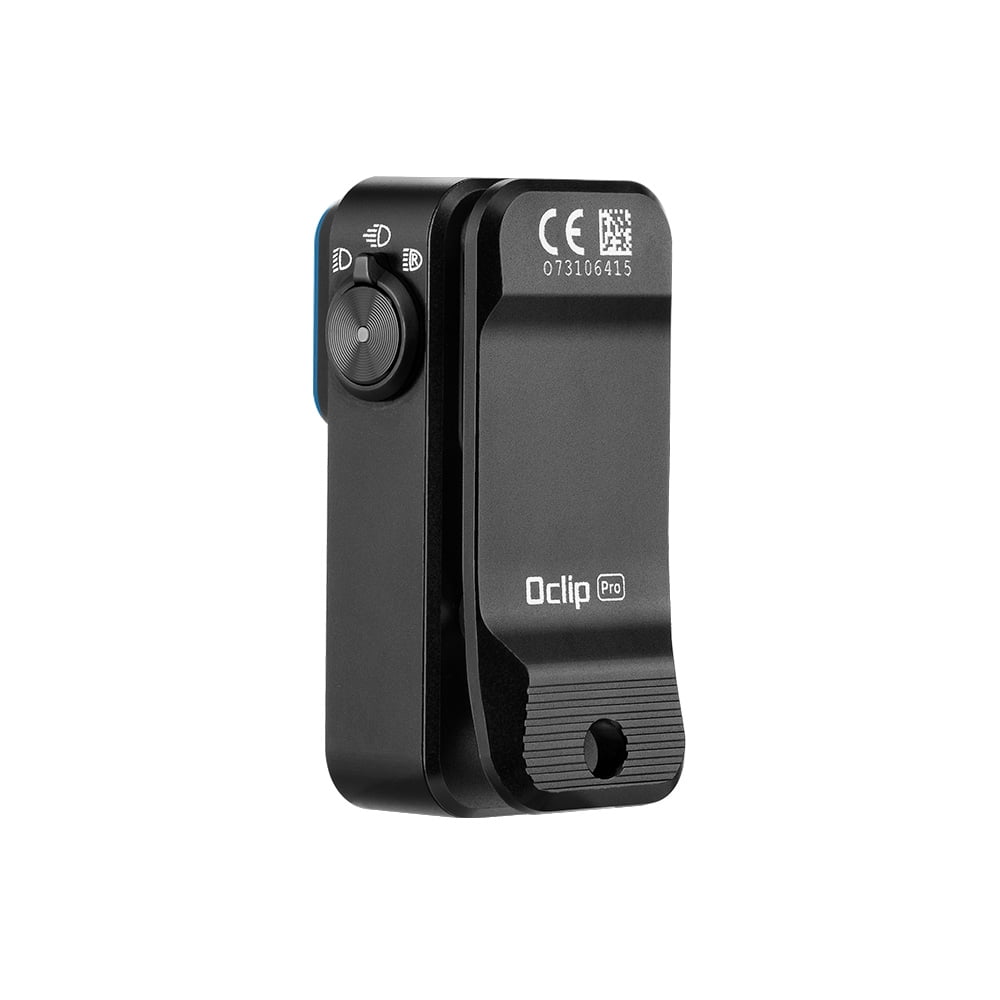 Olight Oclip Pro Black Clip on Flashlight, Floodlight Spotlight/Red Light, 500 Lumens