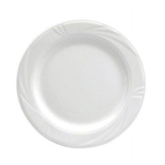 Buffalo R4510000163 12 in. Arcadia White Porcelain Plate