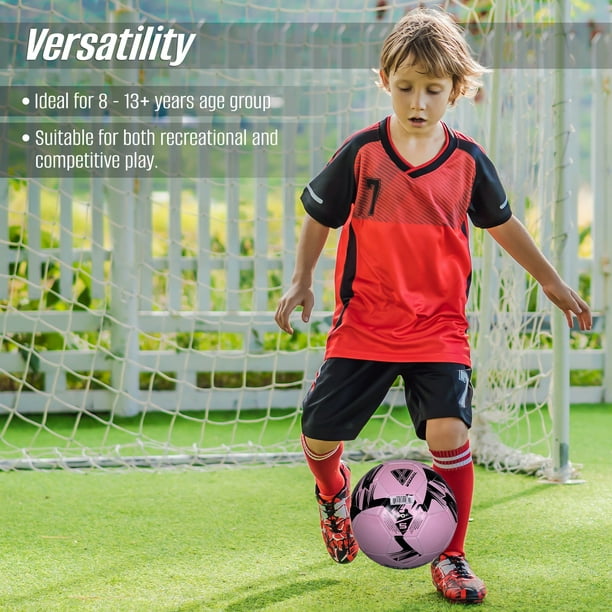 VIZARI Cordoba Pallone Da Calcio: Taglie 3, 4, 5 Per Bambini E Adulti, Allenamento E Partita, Colori Vivaci