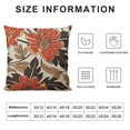 thumbnail image 5 of PRATYUS   Outdoor Waterproof Throw Pillow Covers Christmas Decorative Cushion Sham Pillowcase Shell for Garden Patio Tent Balcony Couch Sofa(Floral Red Orange) White, 5 of 5