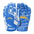 thumbnail image 1 of Guantes de fútbol Wilson NFL Stretch Fit para adultos Los Angeles Chargers, 1 of 1