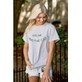 thumbnail image 4 of You Me and the Cat Couples Pet Lovers Women's Graphic T Shirt Tees Brisco Brands M, 4 of 5