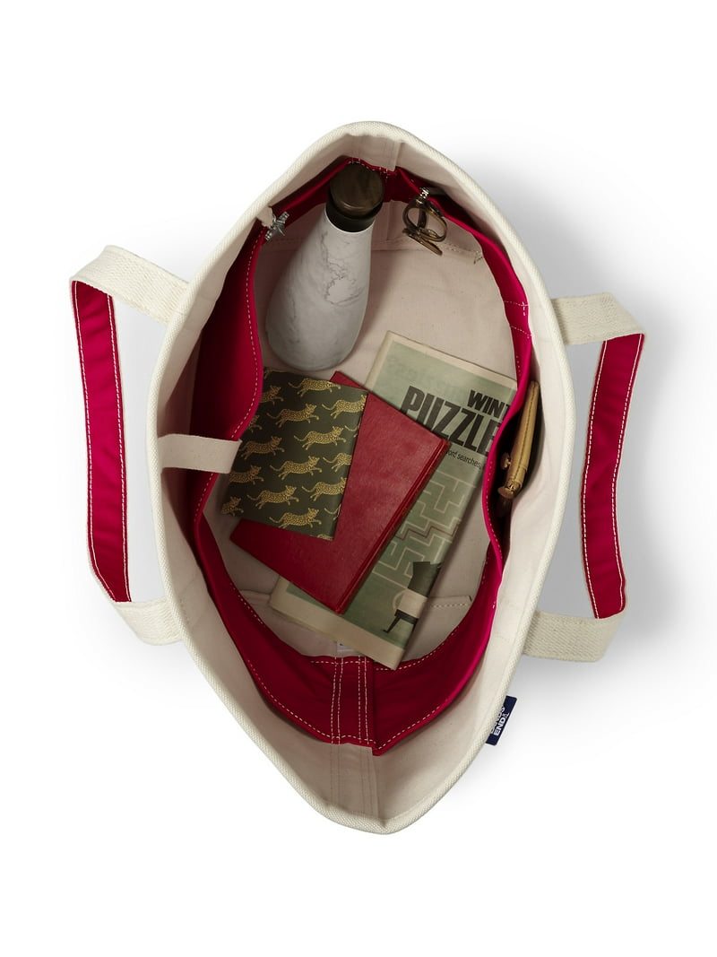 Land’s end tote bag made in USA Amazon.com | Lands' End Solid Long Handle Zip Top Canvas