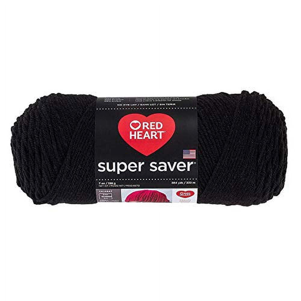 Red Heart® Super Saver® Yarn, Solid, Acrylic #4 Medium, 7oz/198g, 364 Yards, Durable yarn