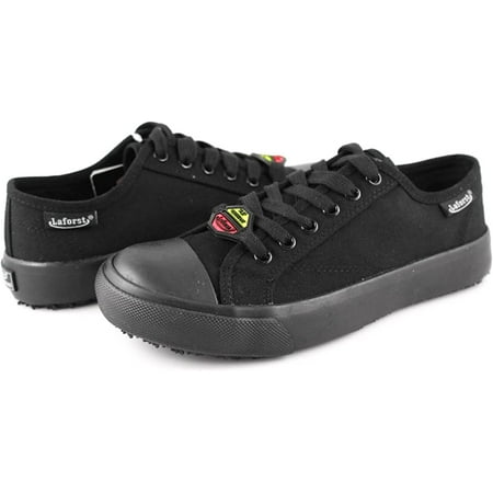 

QUIETTCEX Chuck 3614 Mens Sunbrella Nonslip Server Lace Up Flat Black 75