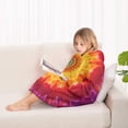 thumbnail image 4 of Colorful Tie Dye Mandala Pattern Blanket Hoodies for Kids 6-13YR Oversize Wearable Blanket Hoodies for Boys Girls Teens, 4 of 7