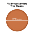 thumbnail image 4 of WeatherTech Christmas Tree Mat - Heavy-Duty Christmas Tree Floor Protector, Terracotta, 4 of 7