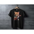 thumbnail image 3 of Cat Kitten Guitar Player T-Shirt Tee, Gift For Music Lover, Guitarist Shirt, Guitar T-Shirt, Music Lover Tee Rocker Rock Lover Tshirt, 3 of 9