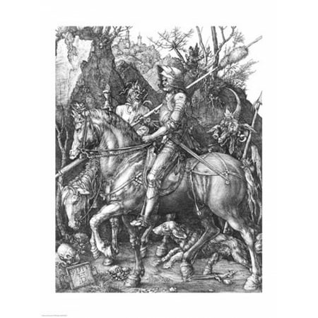 The Knight Death and the Devil 1513 Poster Print by Albrecht Durer (8 x