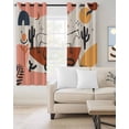 thumbnail image 2 of Western Boho Blackout Curtains for Bedroom Living Room Darkening Curtains 54 Inch Long Modern Abstract Horse Cactus Plant Offwhite Short Curtain for Small Window Treatment Grommet Drapes 52"x54"x2, 2 of 9