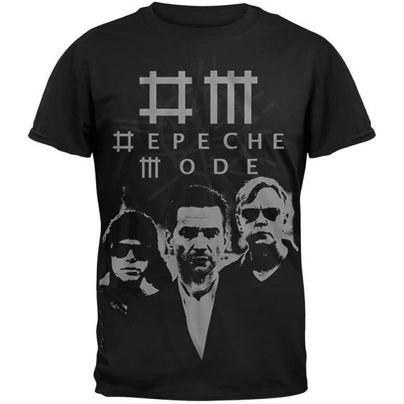 Depeche Mode Men's Photo Slim Fit T-shirt Medium Black