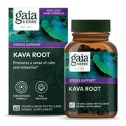 Gaia Herbs Kava Root - 60 Vegan Liquid Phyto-Caps (20-Day Supply)