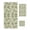 Sage Green, variant on Teal Geometric Towel Set of 3, Soft Microfiber Bath Towels, Hand Towel, Washcloths, Modern Morocco Abstract Art Quick-Dry Absorbent Towels for Bathroom Kitchen Hotel Beach Gym Spa