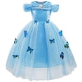 thumbnail image 1 of Princess Butterfly Dress Party Dress Up Costume, 1 of 6