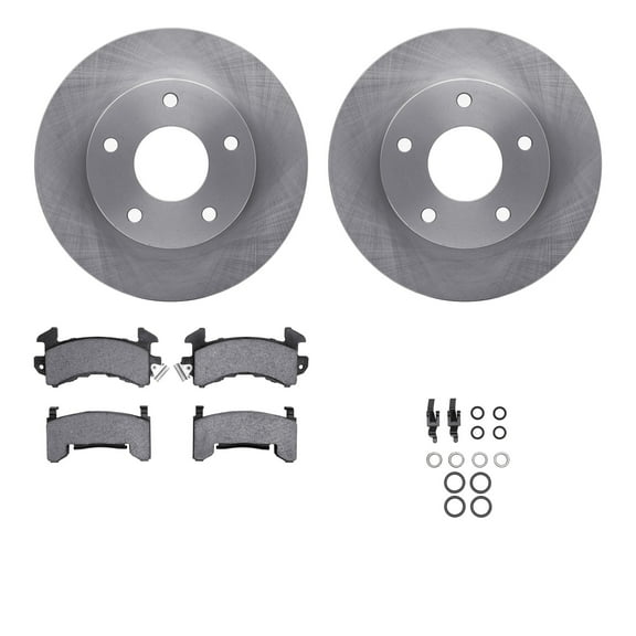 Dynamic Friction Company Front Brake Rotors with 5000 Advanced Brake Pads includes Hardware 6512-48102