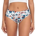 thumbnail image 1 of Fotbe Fourth Of July Party Calzones Estampados para Mujer – Ropa Interior de Algodón, Cómoda, Suave y Elástica-Large, 1 of 6