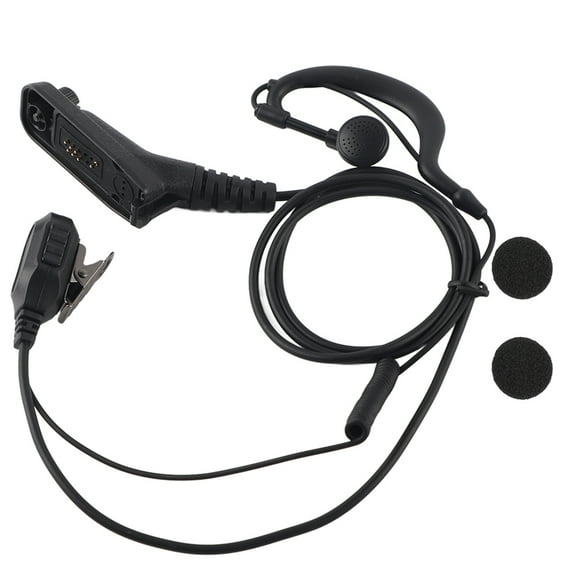 Talkie Headset, Black Practical Earpiece, Ground Staff For Bodyguard Security Guard