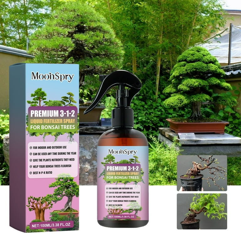 Proffesional Bonsai Spray Fertilizer Mist for Home Gardening | 3-1-2 Gentle  Blend Mist for Healthy Leaves & Growth | Essential Nutrients for Bonsai