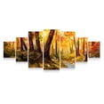 thumbnail image 3 of Startonight Large Canvas Wall Art Trees - Road through the Forest - Huge Framed Modern Set of 7 Panels 40 x 95 Inches, 3 of 5