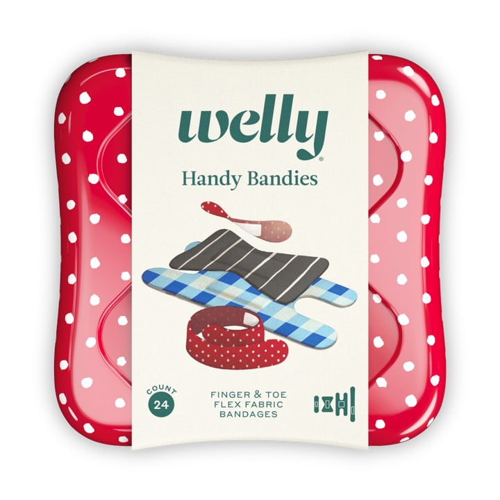 Welly Handy Bandies, Finger & Toe Flex Fabric Bandages, 24 Count