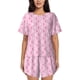 thumbnail image 1 of Balery Breast Cancer Awareness5 Conjunto de Pijama para Mujer con Estampado, Dos Piezas de Manga Corta y Shorts, Ropa de Dormir Suave con Cuello Redondo y Bolsillos-Small, 1 of 6