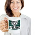 thumbnail image 2 of Work Sucks Go Kayaking Coffee & Tea Gift Mug Cup And Accessories For Kayak Owner Men & Women (15oz), 2 of 4