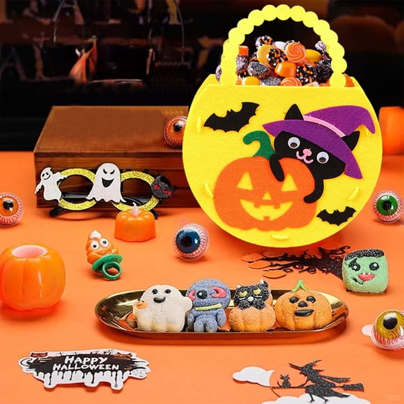 Decoraciones de Halloween, adornos de Halloween, bolsas de mano de Halloween, bolsas no tejidas, regalos para niños del festival de fantasmas, bolsas de dulces, suministros de accesorios de Halloween,
