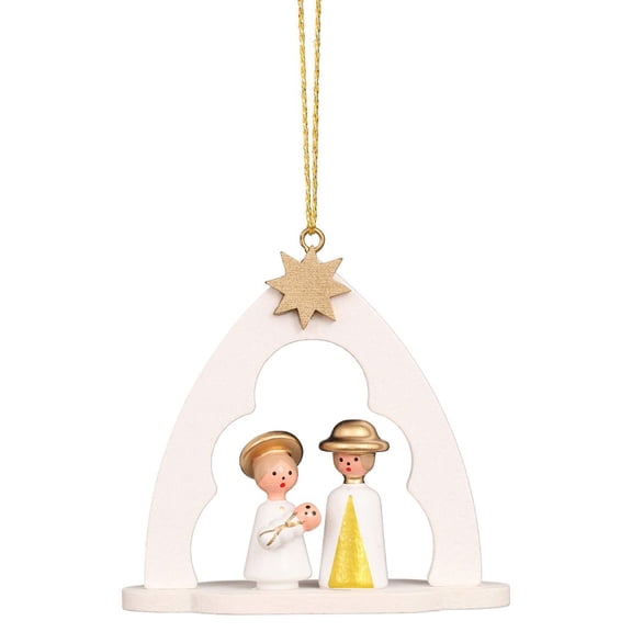 Alexander Taron 2.75" Christian Ulbricht Holy Family in an Arch Christmas Ornament