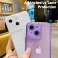 thumbnail image 4 of Compatible with iPhone 14 Cute Clear Phone Case, Sparkling Star Diamond Design, Simple but Extraordinary, Soft TPU Shockproof Protective Case for Women and Girls (Purple), 4 of 10