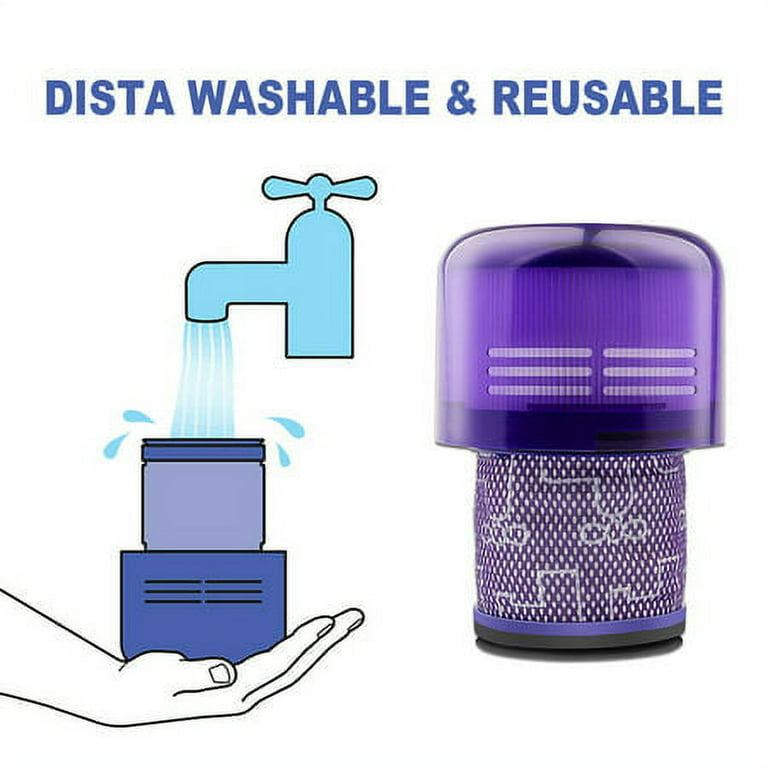 Filter Fits DYSON V15 SV22 Vacuum Replacement Detect Washable Absolute —  SPARES2GO