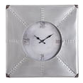 thumbnail image 1 of Utopia Alley CL29SV Oversized Roman Square Wall Clock  24 inch  Beautiful Silver Rustic Finish, 1 of 1