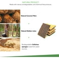 thumbnail image 3 of Biodegradable Sponge, Coconut Fiber with Cellulose Eco Sponge, Natural Sponges for Dishes, Sustainable, Environmentally Friendly Kitchen Scouring Pad, Scratch Free, Compostable, 4 Pack, 3 of 8