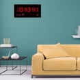 thumbnail image 3 of Gupbes LED Digital Wall Clock Electric Calendar Wall Clock With Noctilucence Home, 3 of 8