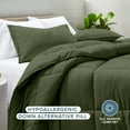 thumbnail image 3 of Bare Home Down Alternative Comforter Set - 3-Pieces - All Seasons - Queen, Cypress, 3 of 9