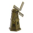 thumbnail image 3 of WEUVEB Rustic Dutch Windmill Model Table Decor, Golden Farmhouse Style Craftsmanship for Home, Office, and Living Room Display, 3 of 8
