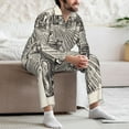 thumbnail image 7 of Picia retro tractor Pattern Men’s Long-Sleeve Sleepwear Set - Soft 2-Piece Loungewear with Pockets, Comfy PJs for Relaxing Nights-XX-Large, 7 of 7