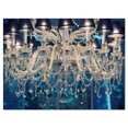 thumbnail image 2 of Design Art - Blue Vintage Crystal Chandelier, 2 of 3
