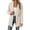 Beige, variant on Womens Heathered Knit Cardigan Shawl Collar Open Front Overcoat Relaxed Fit Ribbed Cuffs and Hem Jackets Fall Winter Fashion Clothing for Commuting