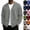 #03 Gray, variant on V‑Neck Loose Fit Cardigan for Men Long Sleeve Button Down Casual Coat Soft Stretch Fall Basic Jacket for Work Travel Hiking Daily Wear,XXL,Pink