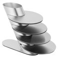 thumbnail image 4 of 1 Ensemble de sous-Verres en Acier Inoxydable Antidérapants pour Tasses Bols (Argent), 4 of 7