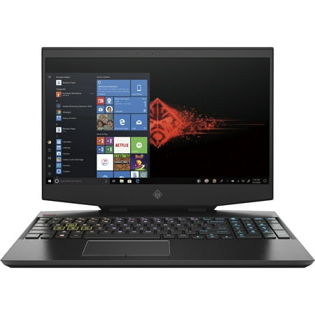 HP OMEN 15-DH1070WM Gaming Bundle 15.6" 8GB 256GB SSD Core™ i7-10750H 2.6GHz Win10H, Shadow Black (Scratch And Dent Used)