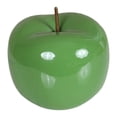thumbnail image 3 of Figura decorativa sencilla y coleccionable con forma de manzana para mesa o escritorio. Verde grande, 3 of 9