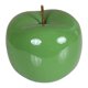 thumbnail image 3 of Estatua moderna de manzana, figura decorativa de cerámica, adorno artesanal para Navidad. Verde grande, 3 of 9