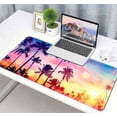 thumbnail image 5 of Tropical Palm Trees Mouse Pad, Summer Sunset Vintage Large Mouse Pads, Anti-Slip Rubber Base XXL Mouse Pad for Full Desk, 5 of 6