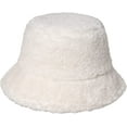 thumbnail image 6 of CoCopeaunts White Bucket Hat for Men Solid Color Lamb Plush Fisherman Hat Soft Comfortable Foldable Bucket Caps for Unisex, 6 of 8