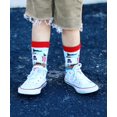 thumbnail image 6 of Jefferies Socks Boy's Space Pirate Dinosaur Colorful Pattern Crew Socks 6 Pack, 6 of 7
