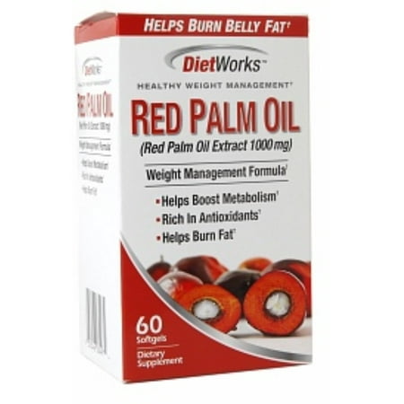 DietWorks Red Palm Oil Extract 1000mg, Softgels 60 ea