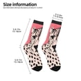 thumbnail image 2 of Rocae Pink Cheetah Art for Girls Boys Crew Socks,Children's Socks, Kids Socks, Toddler Socks: Daily Wear with Kids School Uniform, 2 of 5