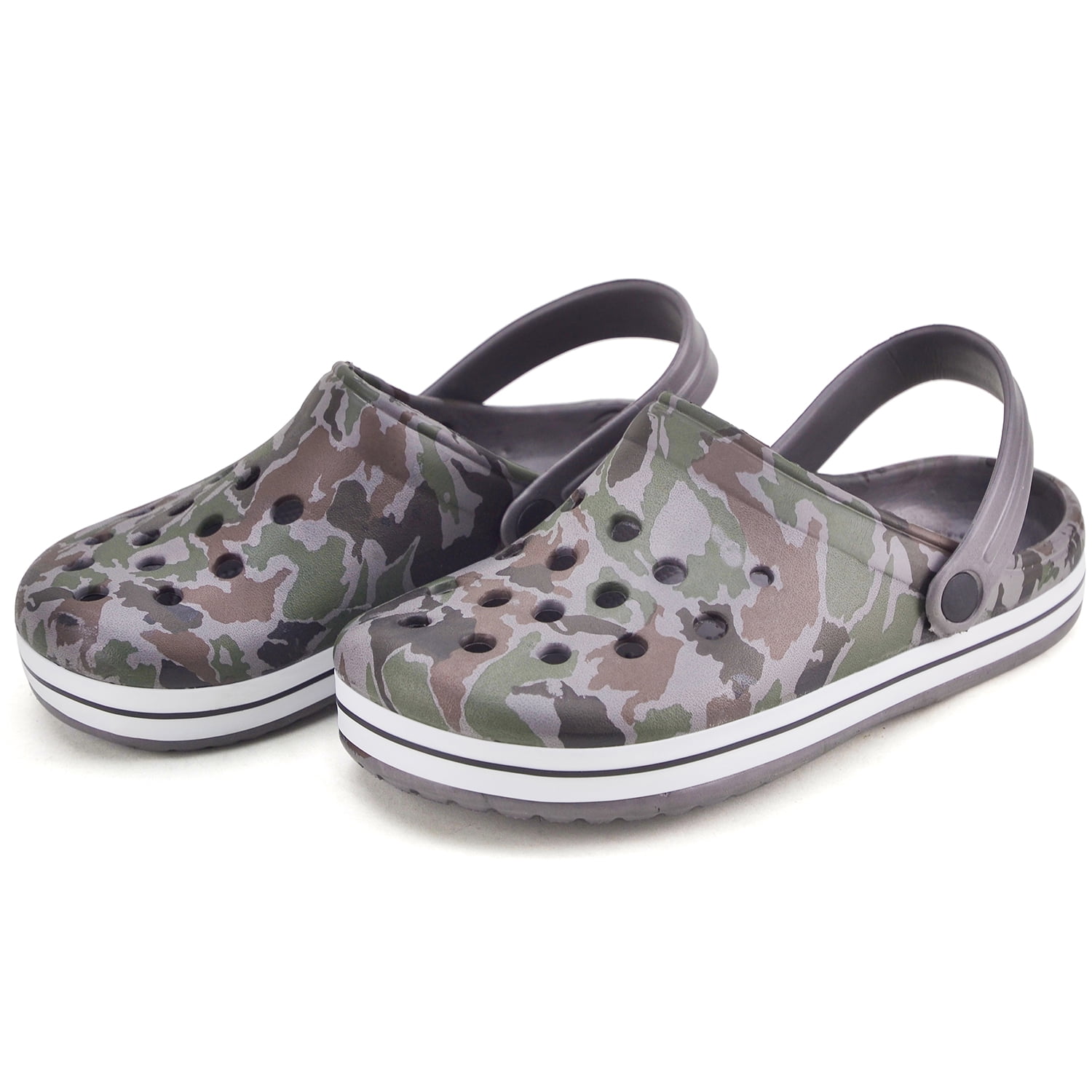 camouflage mens clogs