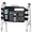 Black, variant on SupreGear Walker Bag, Rollator Wheelchair Storage Pouch with Cup Holder, Water-Resistant Nylon, Purple Floral